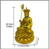 Shlangsonvs Ksitigarbha Bodhisattva Copper Statue for Home Office Decor,King of The Inferno,Ward Off Evil Spirits Buddha Figurines for Housewarming Gift view 2