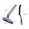 GIFZES Small Gap Cleaner Bathroom Sink Scrubber Multi-Function Rotating Crevice Cleaning Brush with Ergonomic Handle Purple view 3