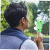 Zerodeko Mini Hand Pressed Frog Fans 2 Pack Portable Handheld Small Fan for Summer Use view 3