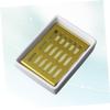 Ciieeo Stainless Steel Soap Holder Drain Decorative Soap Dish Double Layer Ceramic Base for Bathroom and Kitchen view 2