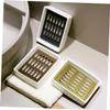 Ciieeo Stainless Steel Soap Holder Drain Decorative Soap Dish Double Layer Ceramic Base for Bathroom and Kitchen view 3