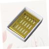 Ciieeo Stainless Steel Soap Holder Drain Decorative Soap Dish Double Layer Ceramic Base for Bathroom and Kitchen view 4