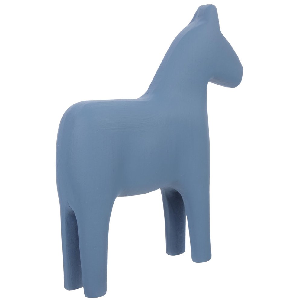 ABOOFAN 1pcs Desktop Wooden Horse Ornament Cute and Simple Style Table Decor for Boys and Girls Room Living Room Office Wooden Craft Fine Details Small Blue