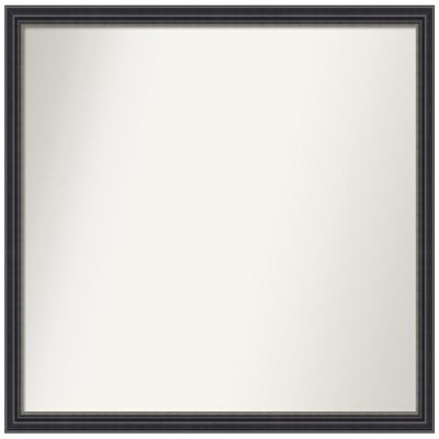 Amanti Art Black Bathroom Mirror for Over Sink, 24x28 Custom Made Stylish Black Rectangle Vanity Mirror, Medium Traditional Wood Frame, Hangs Horizonally and Vertically, Wall Decor