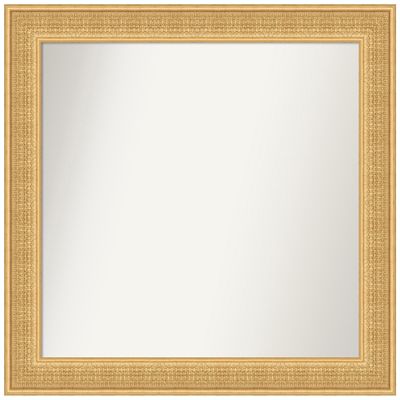 Amanti Art Gold Bathroom Mirror for Over Sink, 33x34 Custom Made Trellis Gold Rectangle Vanity Mirror, Large Traditional Wood Frame, Hangs Horizonally and Vertically, Wall Decor