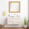 Amanti Art Gold Bathroom Mirror for Over Sink, 33x34 Custom Made Trellis Gold Rectangle Vanity Mirror, Large Traditional Wood Frame, Hangs Horizonally and Vertically, Wall Decor view 4