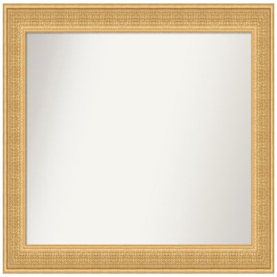 Amanti Art Gold Bathroom Mirror for Over Sink, 30x38 Custom Made Trellis Gold Rectangle Vanity Mirror, Large Traditional Wood Frame, Hangs Horizonally and Vertically, Wall Decor