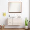 Amanti Art Bronze Bathroom Mirror for Over Sink, 31x36 Custom Made Two Tone Bronze Copper Rectangle Vanity Mirror, Large Modern Wood Frame, Hangs Horizonally and Vertically, Wall Decor view 4