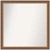 Amanti Art Bronze Bathroom Mirror for Over Sink, 23x24 Custom Made Two Tone Bronze Copper Rectangle Vanity Mirror, Medium Modern Wood Frame, Hangs Horizonally and Vertically, Wall Decor view 1