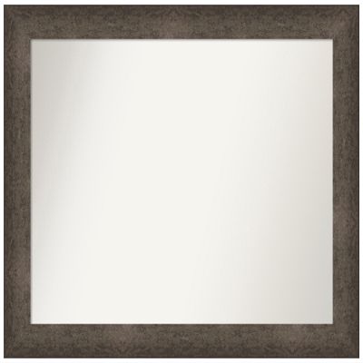 Amanti Art Bronze Bathroom Mirror for Over Sink, 30x39 Custom Made Dappled Light Bronze Rectangle Vanity Mirror, Large Modern Wood Frame, Hangs Horizonally and Vertically, Wall Decor