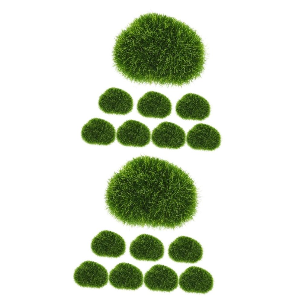ABOOFAN 16pcs Artificial Rocks for Home Decor Forest Decor Faux Rocks Fairy Garden Accessories
