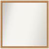 Amanti Art Bronze Bathroom Mirror for Over Sink, 30x34 Custom Made Salon Scoop Copper Rectangle Vanity Mirror, Large Casual Wood Frame, Hangs Horizonally and Vertically, Wall Decor view 1