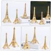 ABOOFAN 5pcs Eiffel Tower Model Zinc Alloy Tabletop Decor for Home Vintage Style Decorative Statue for Photography Props and Giving view 2