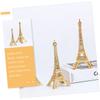 ABOOFAN 5pcs Eiffel Tower Model Zinc Alloy Tabletop Decor for Home Vintage Style Decorative Statue for Photography Props and Giving view 3