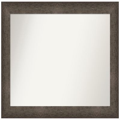 Amanti Art Bronze Bathroom Mirror for Over Sink, 28x39 Custom Made Dappled Light Bronze Rectangle Vanity Mirror, Large Modern Wood Frame, Hangs Horizonally and Vertically, Wall Decor