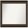 Amanti Art Bronze Bathroom Mirror for Over Sink, 28x48 Custom Made Villa Oil Rubbed Bronze Rectangle Vanity Mirror, Oversize Casual Wood Frame, Hangs Horizonally and Vertically, Wall Decor view 1