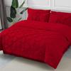 Red RV-Short-Queen Comforter Set - 7 Piece Pinch Pleated Bed in a Bag - 600 Thread Count 100% Egyptian Cotton Bedding Set - (16 inch Deep Pocket Sheet Set and 500GSM Comforter) - 60"X75" Bed view 1