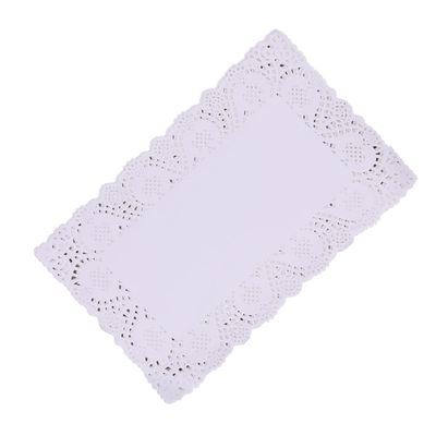 ABOOFAN 140pcs Disposable Oil-absorbing White Lace Paper Doilies Cake Box Liner Grease Proof Doilies for Cake