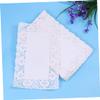 ABOOFAN 140pcs Disposable Oil-absorbing White Lace Paper Doilies Cake Box Liner Grease Proof Doilies for Cake view 3