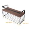 CORHAD 1pc Wall Mounted Shelf Heavy Duty Design Stylish Floating Shelf for Living Bathroom Kitchen Storage Wooden Wall Hanging Board Metal Brackets and Organizer view 3