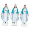 ABOOFAN 3pcs Antique Virgin Statue Elegant Catholic Desktop Decoration Unique Church Decor Faith-Inspired Ornament for Home and Religious Spaces view 1