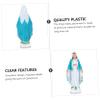 ABOOFAN 3pcs Antique Virgin Statue Elegant Catholic Desktop Decoration Unique Church Decor Faith-Inspired Ornament for Home and Religious Spaces view 2