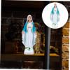 ABOOFAN 3pcs Antique Virgin Statue Elegant Catholic Desktop Decoration Unique Church Decor Faith-Inspired Ornament for Home and Religious Spaces view 3