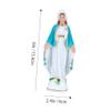 ABOOFAN 3pcs Antique Virgin Statue Elegant Catholic Desktop Decoration Unique Church Decor Faith-Inspired Ornament for Home and Religious Spaces view 4