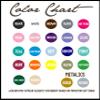Decor Designs Decals Mermaid and Starfish Scales Pattern Printed Custom Name and Initial Personalized Wall Decal Sticker for Girls Room or Nursery (Multi-Sizes) (Pastel Scales) view 2