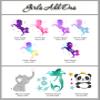 Decor Designs Decals Mermaid and Starfish Scales Pattern Printed Custom Name and Initial Personalized Wall Decal Sticker for Girls Room or Nursery (Multi-Sizes) (Pastel Scales) view 4