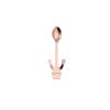 WHIERGGIN Silverware Set, 1/4/6/8/10/12 Pieces Gold 304 Stainless Steel Spoons Coffee Stirring Spoon Dessert Spoon Creative Cat Hanging Cup Small Spoon (Color : Rose Gold, Size : 8Pcs) view 1