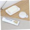 Amosfun 3pcs Dual-Layer Soap Dishes Drain Hollow Soap Drainer for Bathroom and Kitchen Keep Dry and Easy to Clean Creative Holder Strong Construction view 3