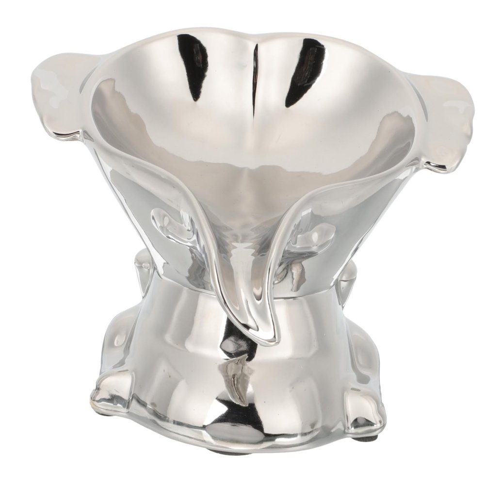 Amosfun Ceramic Elephant Soap Holder Self-draining Soap Dish Drain Spout Modern Design for Bathroom Kitchen Reduces Waste Quick Drainage Unique Housewarming