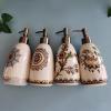 4 Pieces Ceramic Liquid Dispenser,Refillable Hand Lotion Pump Bottles,Soap Dispenser,Shampoo Shower Gel,Dish Detergent Storage Container,for Laundry Room Bathroom view 3