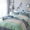 LifeTB Queen Comforter Set Patchwork Bedding Comforter Set Soft Fluffy Geometric Plaid Bedding Set for All Seasons Cozy Patchwork Plaid Checkered Pattern Queen Bed Comforter with 2 Pillow Shams view 2