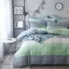 LifeTB Queen Comforter Set Patchwork Bedding Comforter Set Soft Fluffy Geometric Plaid Bedding Set for All Seasons Cozy Patchwork Plaid Checkered Pattern Queen Bed Comforter with 2 Pillow Shams view 3