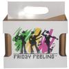 ICE N COLD 6pk Cardboard Carrier (Die-Cut Friday Feeling, 50ct) | Holds 6pk 12oz Bottles view 1
