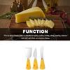 3Pcs Cheese Knife,Cheese Handle Cheese Knife Set for Cutting Boards,Cute Cheese Handle Knife Set,Mini Steel Stainless Cheese Cutter, Spreader, Fork for Party Wedding Christmas, Charcuterie Accessories view 3