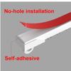 NILZA Self Adhesive Ceiling Curtain Track, Curtain Rail System White Plastics Curtain Track System Ceiling Wall Mount Curtain Track, 1.5ft-13ft (Color : Ceiling Mount, Size : 80cm) view 2