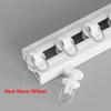 NILZA Self Adhesive Ceiling Curtain Track, Curtain Rail System White Plastics Curtain Track System Ceiling Wall Mount Curtain Track, 1.5ft-13ft (Color : Ceiling Mount, Size : 80cm) view 4