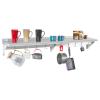 Hally Stainless Steel Shelf with 9 Hooks 12"x72" Wall Mounted Pot Rack NSF view 1