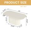 GlimBiz 70" Dining Table,Modern Kitchen Table for 4 to 8 People,Dining Table for Kitchen, Living Room, Bar, Small Space, White view 2