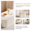 GlimBiz 70" Dining Table,Modern Kitchen Table for 4 to 8 People,Dining Table for Kitchen, Living Room, Bar, Small Space, White view 3