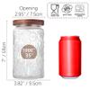 Custde Glass Storage Jars With Airtight Lid, 35oz Container For Kitchen Counter with Wooden Lid, brown sugar, candy, coffee, cookie, salt, tea, cute Jar (35oz Large Sunflower) view 2