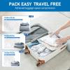 VMstr 9 Pack Travel Vacuum Storage Bags with USB Pump, Vacuum Packing Seal Bags for Luggage, Carry-on Size Space Saver for Clothes and Clothing Travel view 3