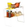 JTLB Kitchen Cabinet Organizer Shelf Multifunction Foldable Counter Cupboard Storage Shelf for Bathroom view 2