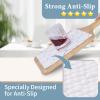 Shelf Liners for Kitchen Cabinets 12in x 20FT Non Adhesive Drawer Liner Silver Quatrefoil Shelf Liner Paper Strong Non-Slip Easy to Clean for Tool Box Refrigerator with Knife and Tape Measure view 4