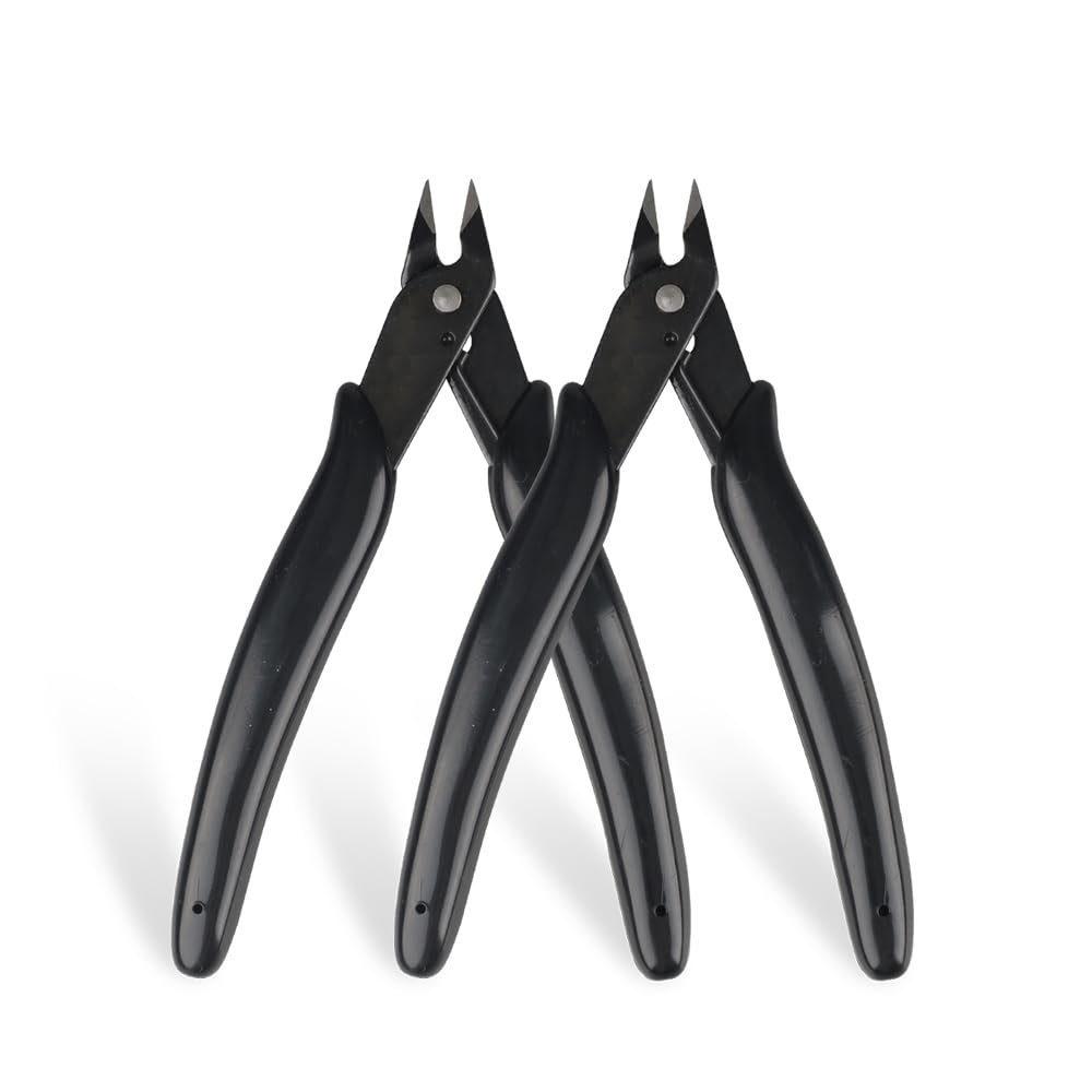 GlamorDove Hair Extension Pliers Keratin Bond Cutting Pliers Wire Flush Cutters Wire Clippers Nippers Hair Extension Tool with an Opening Spring Weft Extensions