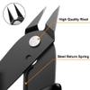 GlamorDove Hair Extension Pliers Keratin Bond Cutting Pliers Wire Flush Cutters Wire Clippers Nippers Hair Extension Tool with an Opening Spring Weft Extensions view 3