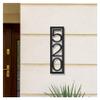 Custom Metal Modern House Number Sign for Outside - Personalized Vertical Outdoor Street Number Sign Address Number Plaque - Wall Art Decor Unique Handmade New Home Gift Housewarming Gift view 1